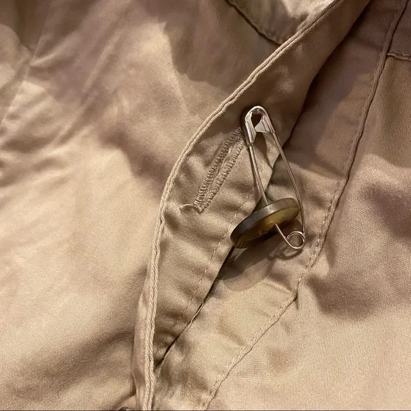 Beige Shirt Dress - Picture 5 of 6